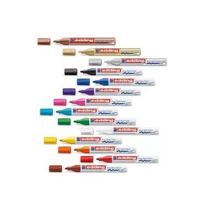 Перманентен лаков маркер edding® 750 paint marker с объл връх 2 - 4 милиметра черен