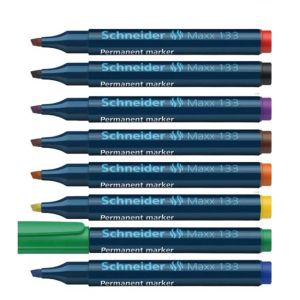 Перманентен маркер скосен SCHNEIDER 133 1-4 милиметра червен