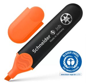 Текст маркер скосен  SCHNEIDER JOB 1-5 милиметра оранжев