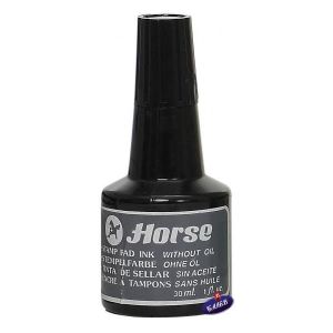 HORSE мастило тампон черно 30мл.