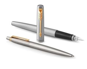 Комплект Parker Серия Royal Jotter химикалка и писалка в цвят хром/злато