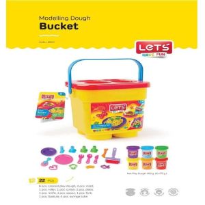 Комплект за моделиране с пластилин 6 цвята - 16 форми LETS L8902