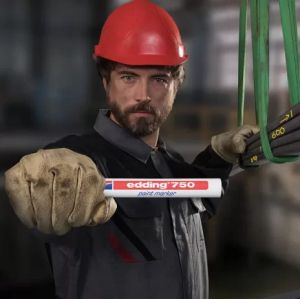 Перманентен лаков маркер edding® 750 paint marker с объл връх 2 - 4 милиметра червен