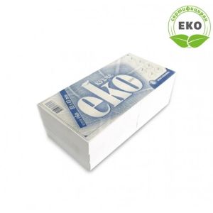 Хартиено кубче бяло опаковка 6 броя ЕКО
