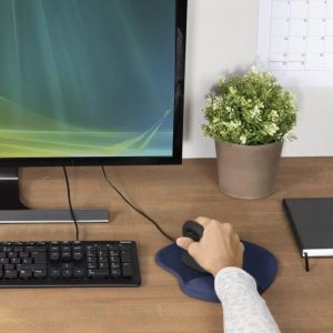 Пад за мишка текстилен  HAMA Ergonomic  Син