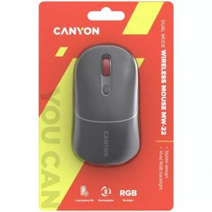 Безжична мишка тъмно сива Canyon MW-22 Dark Gray