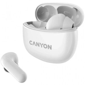 Безжични слушалки Canyon TWS-5 бели