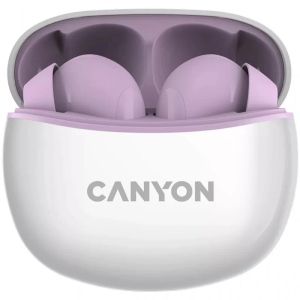 Безжични слушалки Canyon TWS-5 лилави