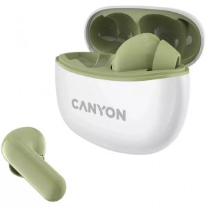 Безжични слушалки Canyon TWS-5 зелени