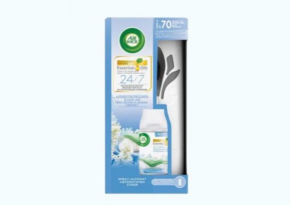 КОМПЛЕКТ AIR WICK FRESHMATIC БЯЛ ЛЮЛЯК 250 мл