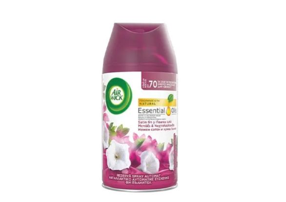 ПЪЛНИТЕЛ AIR WICK FRESHMATIC НЕЖЕН САТЕН И ЛУННА ЛИЛИЯ 250МЛ