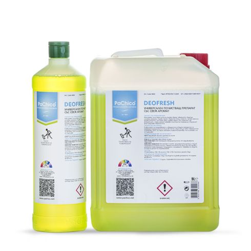 ПОЧИСТВАЩ ПРЕПАРАТ ЗА ПОДОВИ ПОВЪРХНОСТИ, PACHICO DEOFRESH  1L. / 5L.