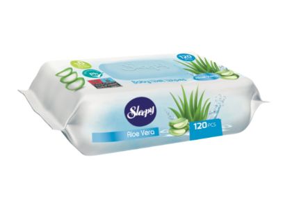 МОКРИ КЪРПИ SLEEPY АЛОЕ ВЕРА, 120БР