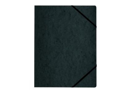 Картонена папка с ластик Herlitz черна