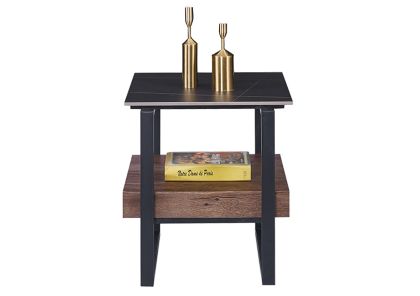 Помощна холна маса ALAS - орех / черно