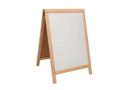 Дъска меню 60х85 см двустранна бяла