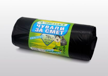 Чували за смет 70 л, 20 бр