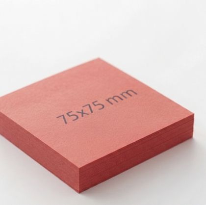 Самозалепващи листчета 75/75  STICKY MS 100 листа неон червен