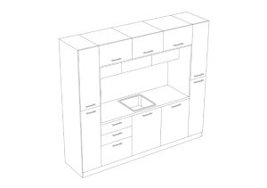 КУХНЯ БЕКА 250/60/221 ЛУКС