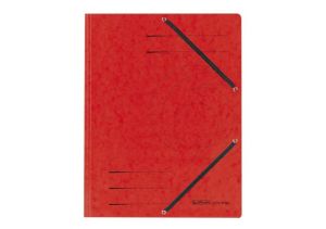 Картонена папка с ластик Herlitz червена