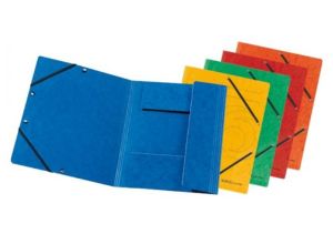 Картонена папка с ластик Herlitz синя