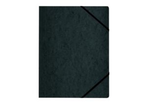 Картонена папка с ластик Herlitz черна