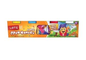 LETS Пластилин 4 цвята + форми L834015 600 гр