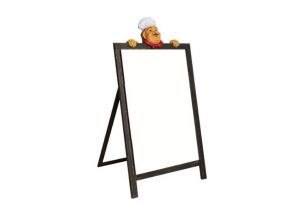 Дъска меню 55х80 см с фигура