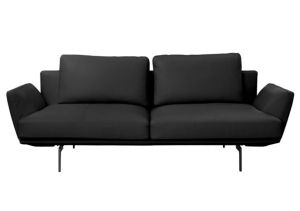Диван естествена кожа Gram Lux-3 черен