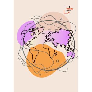 Trendy Color тетрадка A5 80 листа момиче спирала
